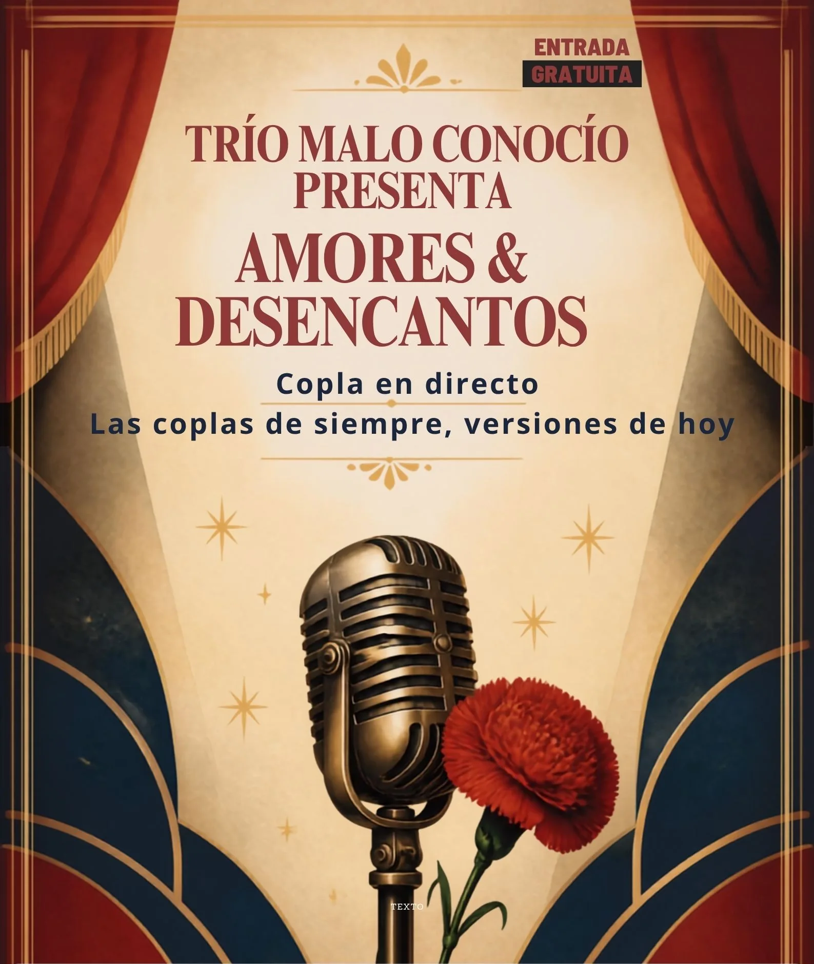 Cartel Concierto de copla