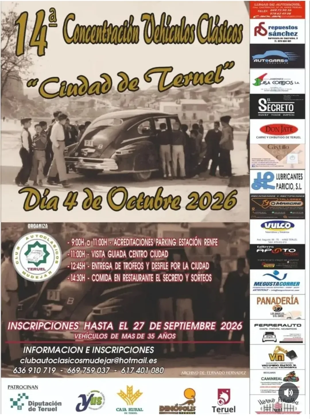 Concentración vehículos clásicos "Ciudad de Teruel"
