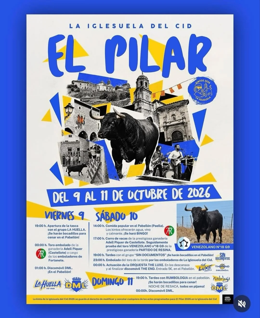 Fiestas del Pilar en la Iglesuela del Cid