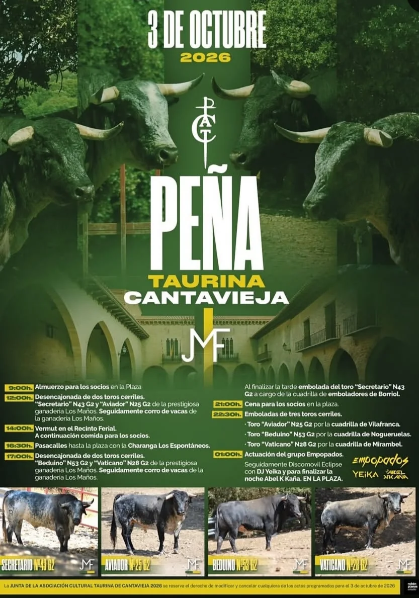 Peña taurina cantavieja